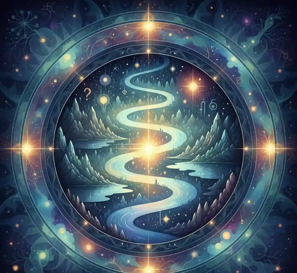 INFJ personality inner world self-discovery abstract representation