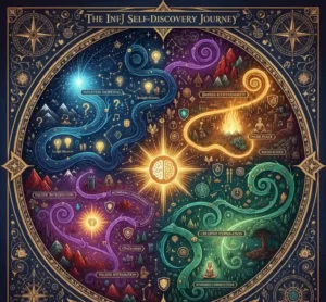 INFJ self-discovery nonlinear growth path symbolic map